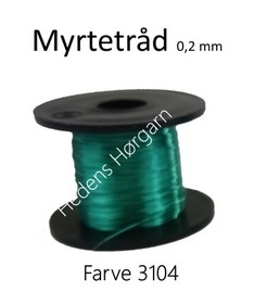 Myrtetråd 0,2 mm farve 3104 Turkis grøn